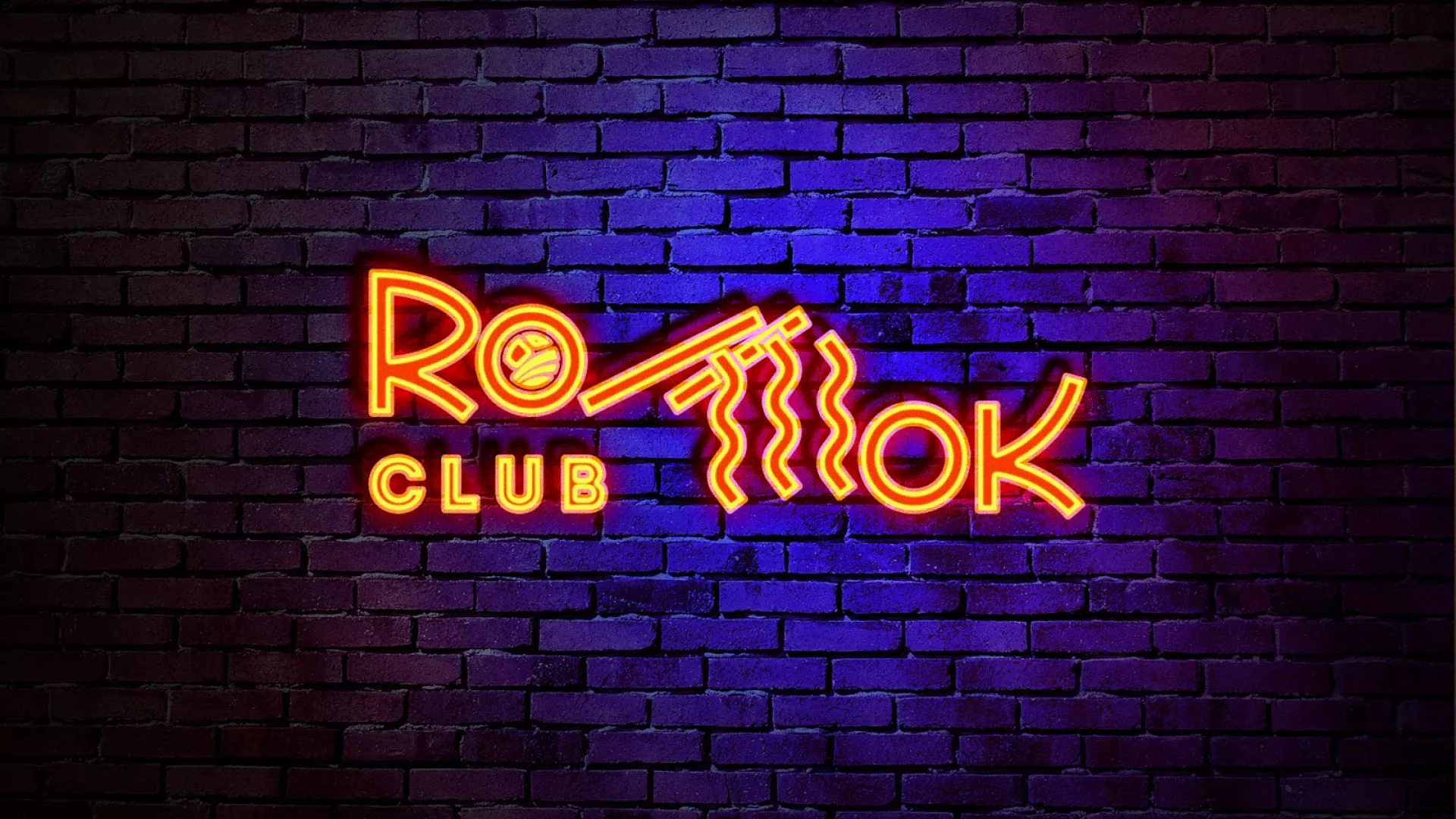 Разработка интерьерной вывески суши-бара «Roll Wok Club» в Санкт-Петербурге